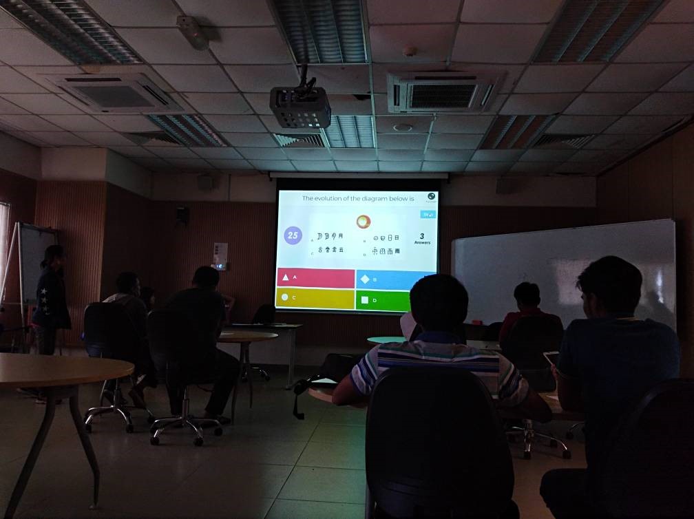 Quiz session by using Kahoot 1